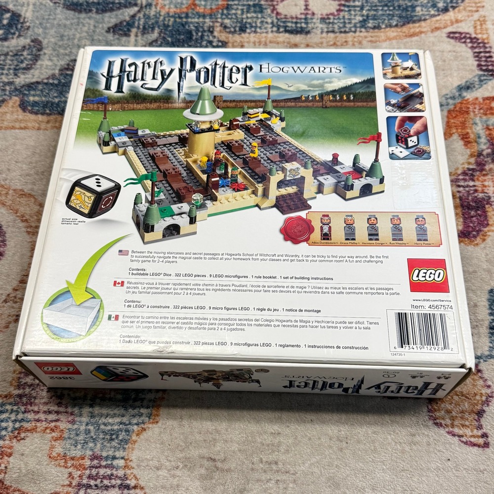 LEGO Harry Potter Hogwarts Game 3862 Retired 2010 Complete Set with Microfigures - Picture 3 of 5